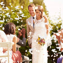 KROWN White Butterfly Cannon for Wedding, White Concetti Canyon in the Shape of Butterflies, Wedding and Anniversaries, Paper-cardboard, 40 cm, White, Details and Gifts, Weddings, Communions, Birthday, baptisms