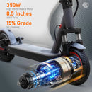 2026 New AOVOPRO P7 Turn Signal Electric Scooter 350W 8.5 Inch Tire Smart Escooter 31KM/H 36V10.5AH Electric Scooter for Adults