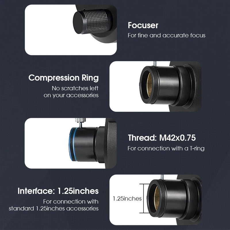 SVBONY MK105 Maksutov-Cassegrain Astronomical Telescope OTA 105mm Aperture for observing planets or Birds Dielectric Coatings