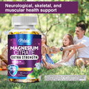 Magnesium Citrate - Muscle, Nerve and Energy Support, Improved Heart Health - 120 Capsules