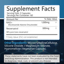 NAD + Resveratrol - Anti-aging, Helps Boost Energy, Promotes Cell and Skin Health - 120 Capsules