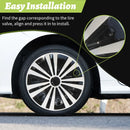 4 PCS Wheel Covers Hubcaps Design For 15 Inch Steel Wheels R15 Tire For Most Family Cars