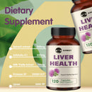 Liver Health - Cardiovascular Health, Antioxidant, Liver Cleansing, Repair and Detoxification - 120 Capsules