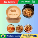 Airfryer Shape 100 PCs Disposable Round And Square Nonstick For Baking Paper Deep Fryer Baking Protector