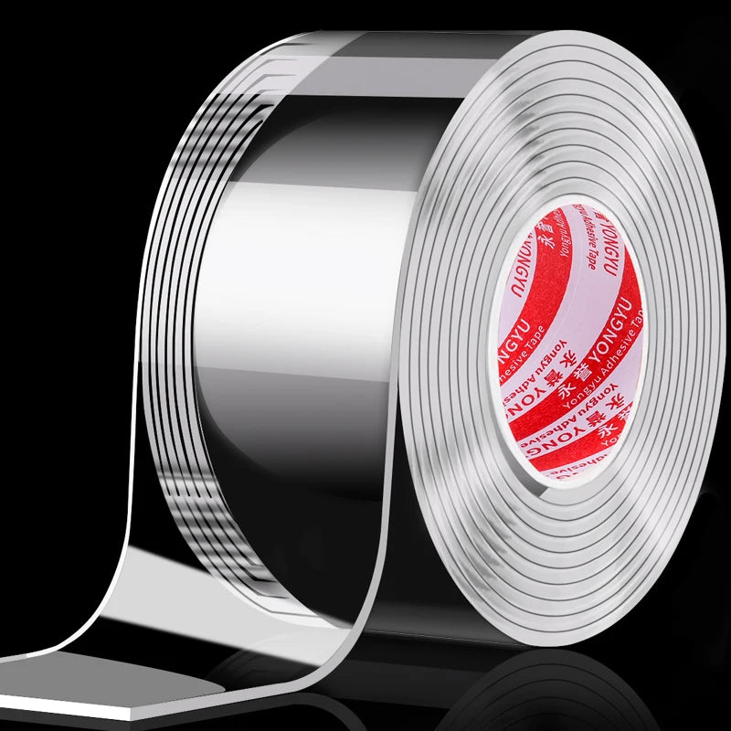 Single Sided Nano Tape Strong Viscosity Removable Washable Reusable Waterproof No Trace Acrylic Transparent Self Adhesive Tape