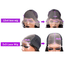 200denstiy Straight Short Bob 13x4 Hd Lace Frontal Human Hair Wigs 5x5 Transparent Lace Glueless Closure Wig Brazilian For Women