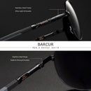BARCUR Men Sunglasses Polarized UV400 Protection Driving Sun Glasses Women Male Oculos De Sol