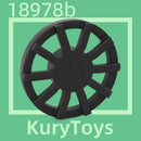 Kury Toys DIY MOC For 18978b 10pcs Building block parts For Wheel Cover 10 Spoke - for Wheel 18976