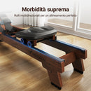 MERACH Water Rowing Machine for Home Use Finest Solid Wood Rower Bluetooth-Connected APP New Upgraded Seat Cushion Max 330lb