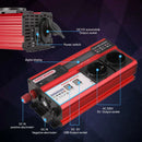 4000W 3000W Power inverter DC 12V to AC 220V transform with 4 USB EU pads Charging with LED display