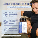 Men's Fertility Support, L-Carnitine, Maca, Niacin, Chromium, Ginseng, Multivitamins, Multiminerals - 120 Capsules