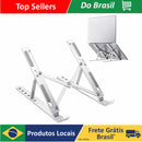 Suporte Fino Para Notebook Base Dobrável de Alumínio Ergonômico Ajustável e Portátil