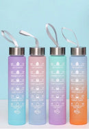 300ml Bottle of Water Motivational in Portuguese Squeeze Capacity