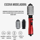 2 in 1 Rotary Brush: Hot Air Compromise and Curler 110V-Efficient Drying and Perfect Modeling for Hair