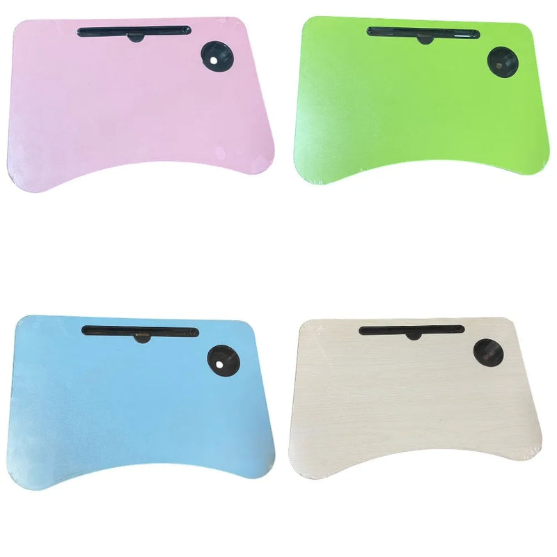 Mesa Dobrável De Madeira Portátil Para Cama Estudo Notebook Lanches Multifunções