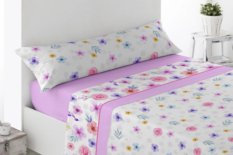 Set of sheets liquidation. Three pieces spring/summer printed bottom, countertop, pillowcase