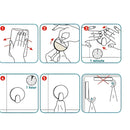 24 Pieces Hanchos Wall Stickers Multifunctional Kitchen Stickers Bathroom Bedroom