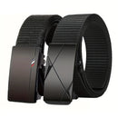 1Pcs Fashion Business Men's Belt Genuine Luxury Brand Leisure Belt Automatic Buckle Belt Canvas Belt With Cargo Pants Jeans Belt