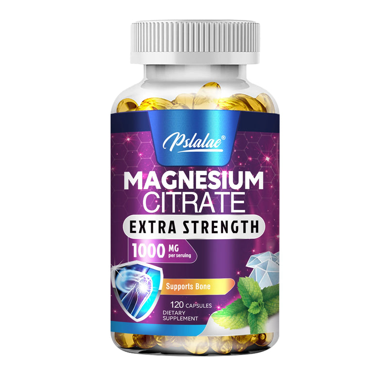 Magnesium Citrate - Muscle, Nerve and Energy Support, Improved Heart Health - 120 Capsules