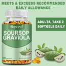 Soursop Graviola - Immune Enhancement Promote Digestion & Cellular Health, Improve Mood and Relieve Stress - 120 Capsules