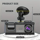 3 Camra Dash Cam for Cars Camera 1080P Car Dvr Vehicle Recorder Video Recorder Front and Rear Camera W/ IR Night Vision Dashcam