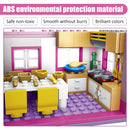 Friends City House Summer Holiday Villa Castle Building Blocks Sets Figures Swimming Pool DIY Toys for Kids Girls Christmas Gift