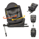 Jovikids Ranger 360° Swivel i-Size Baby Car Seat 40-150cm with Support Leg