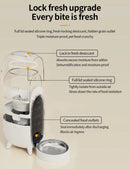 Miaowu Automatic Cat Feeder, 2.4G WiFi, 15 Portions/10 Meals Per Day, Multiple Seals, Anti-Clogging System, For Cats