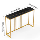 LUVODI Console Table for Entryway Minimalistic Living Room Furniture Sofa Side Table with Strong Metal Stand