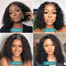 Deep Wave Wigs Glueless Wigs Ready To Go 5x5 Curly Human Hair Wigs HD Lace Front Wig For Women Short Bob Wig Human Hair Wigs