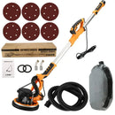 9-inch Electric Drywall Sander 225MM Wall Grinding Machine Putty Dustless selfvacuum LED Long Rod Polishing Sand Paper Machine