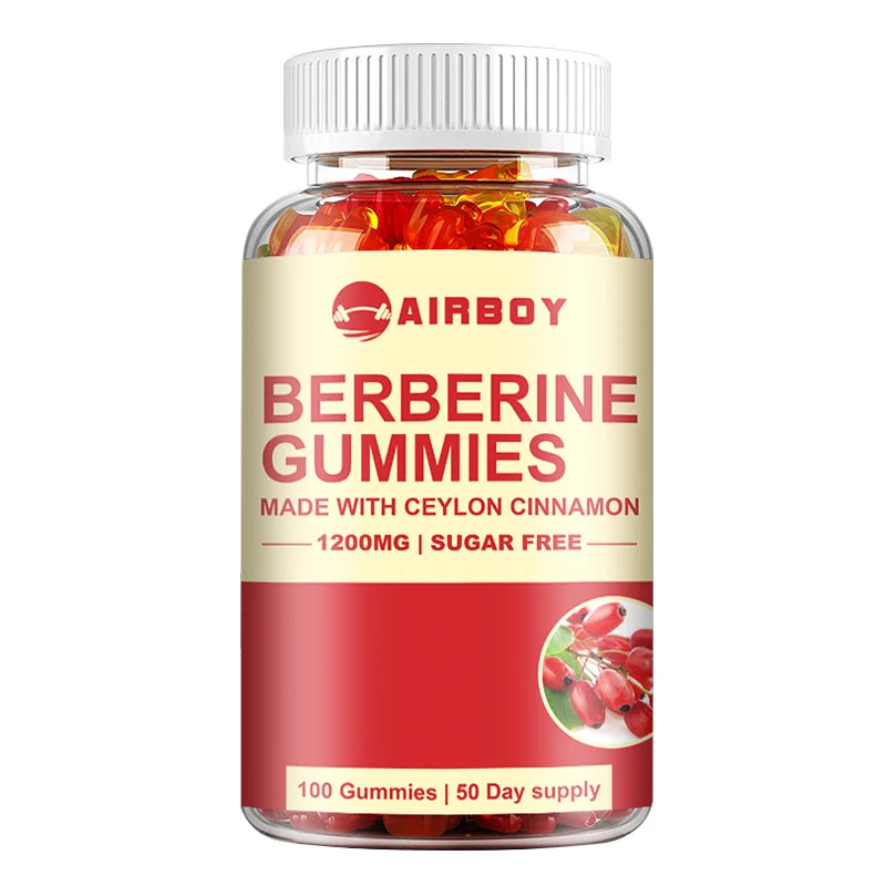Berberine Gummies - with Ceylon Cinnamon - Immune Support, Metabolism and Gastrointestinal Function - 100 Gummies