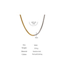 Yhpup 316L Stainless Steel Jewelry Minimalist Metal Mix Chain Necklace High Quality 18 K Plated Women Collar Necklace Jewelry
