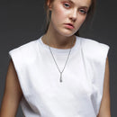 Vnox Teardrop Ashes Cremation Women Necklace Jewelry, Memorial Keepsake Urn Remembrance Gift, Stainless Steel Water Drop Pendant