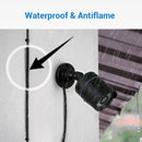 Sannce 4PCS a Lot 30M 100 Feet CCTV BNC Video Power Cable For CCTV AHD Camera DVR Security System Black Surveillance Accessories