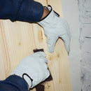 HENDUGLS Leather Work Gloves Men's Breathable Building Repair Industrial Mechanic Protective Gloves Suit 5pcs Free Shipping H73