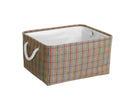Cube Canvas Fabric Storage Basket Clothes Folding Storage Box For Nursery Underwear Toy Organizer Laundry Basket With Handle