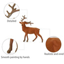 12pcs/24pcs Model Railway HO Scale 1:87 Painted Wild Animal Moose Elk PVC Model Deer AN8714