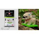 Cartoon Animals Tiger Elephant Cat Dog Panda Husky Poodle Giraffe Model Mini Micro Building Blocks Bricks Toys for children gift