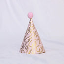 1 pcs/lot Birthday Hats Kids Boy Girl Black Birthday Party Decorations Happy Birthday Paper Hat Prince Princess Crown