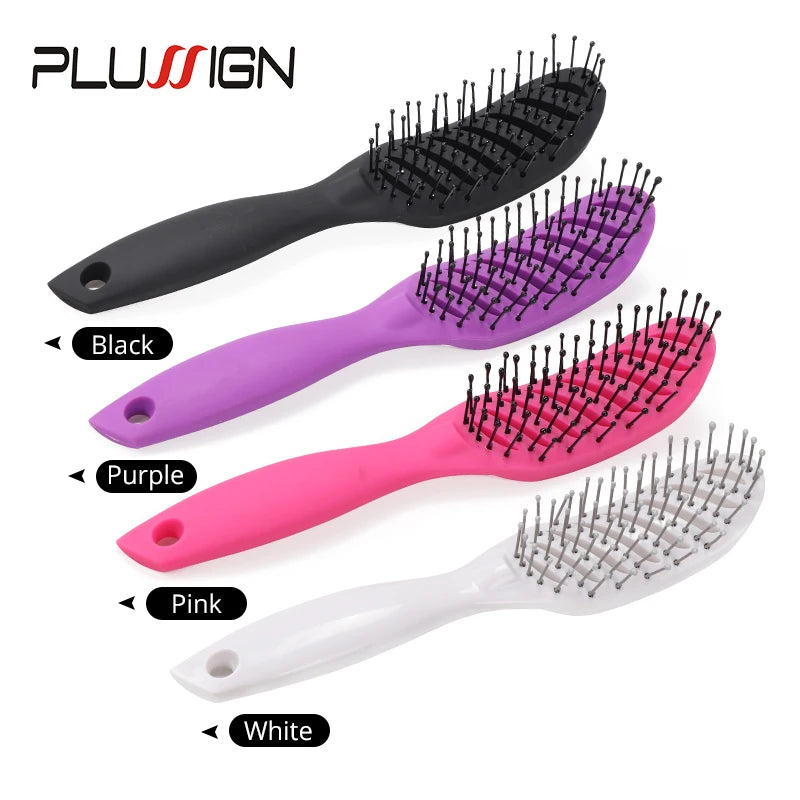 Plussign New Hair Brushes Curved Vented Styling Hair Brush, Detangling Thick Hair Massage Blow Drying Brush, Massage Hair Comb