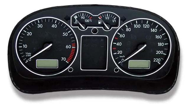 Chrome Speedometer Gauge Dial Rings Bezel/Trim for VW Golf 4 MK4 Passat 3B B5 T4 Van
