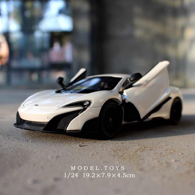 WELLY 1:24 MCLAREN 675LT alloy car model crafts decoration collection toy tools gift