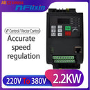 2.2kw/4kw /5.5kw/7.5kw/11kw 220v single phase input 380v 3 phase output AC Frequency Inverter  AC drives /frequency converter Nf