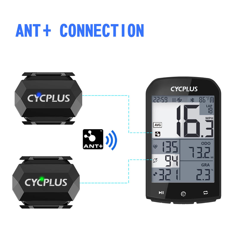 CYCPLUS C3 Cadence Speed Sensor Bike Accessories GPS Bicycle Speedometer BLE 4.0 ANT+ IP67 Waterproof For GPS Cycling Computer