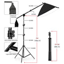 Photography Lighting Kit With 2x2M Photo Background Muslin Backdrops Softbox Light Stand Portable Bag Soft BoxFor Photo Studio