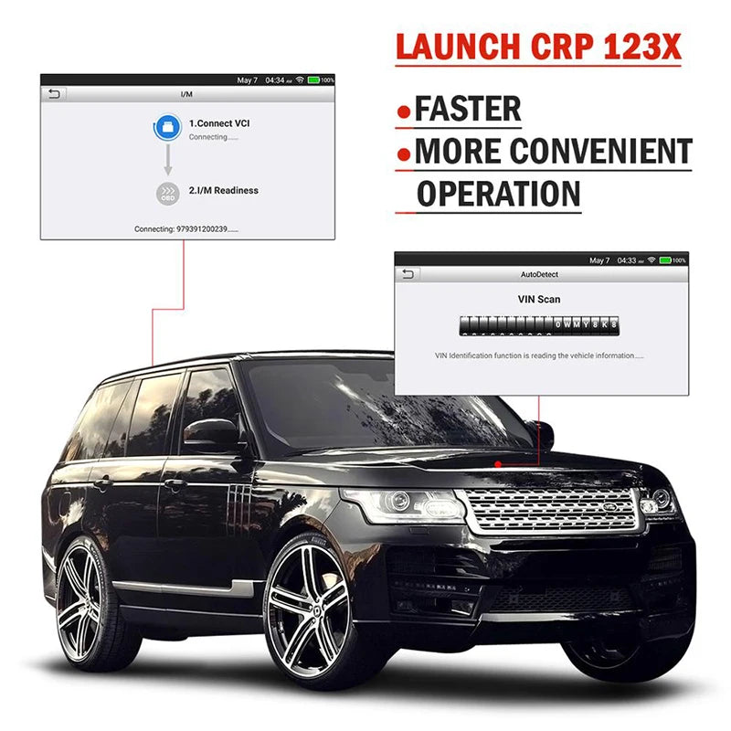NEW LAUNCH CRP123X V2.0 OBD2 Scanner Car DIY Code Reader Automotive Diagnostic Tools Autoscanner Auto Scan Tool Diagnosis