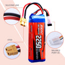 Sunpadow 2250mAh 3S Lipo Battery for 11.1V 25C with XT60 Plug for RC Airplane Quadcopter Drone FPV Helicopter Racing Hobby