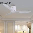 52 Inch Decorative DC Ceiling Fan With Remote Control Without Light Black ABS Ceiling Fans with light 220v Ventilador De Techo