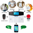 IOS Android APP Wired Wireless Home Security Tuya WIFI PSTN GSM Alarm System Intercom Remote Control Autodial Siren Sensor Kit